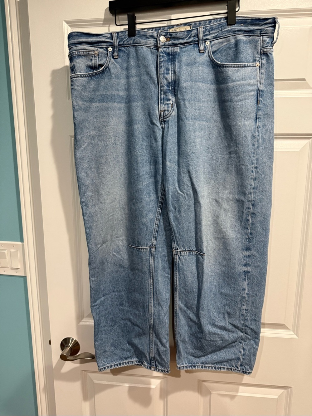 Madewell Darted Barrel Jeans in Dobbins Wash - Rigid Size 32 - Picture 9 of 10